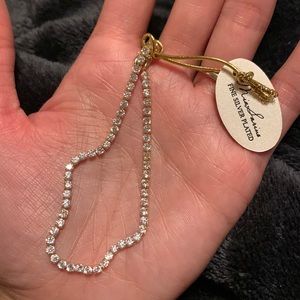 Mia sarine bracelet fine silver plated diamonds crystal paved